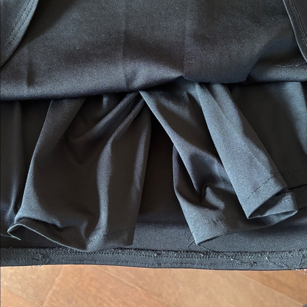 Modesty in Motion, black uniform skirt with shorts - Picture 4 of 4